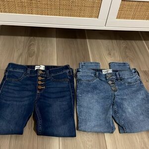 2 pairs of Abercrombie kids Jeans size 9/10 Short